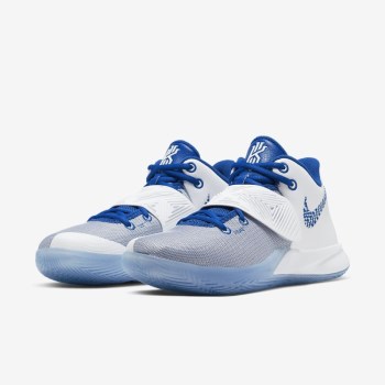 Nike Kyrie Flytrap 3 - Férfi Kosárlabda Cipő - Fehér/Platina/Királykék